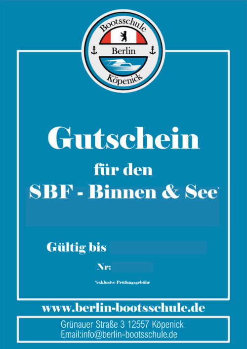 Gutschein SBF Kombi (Binnen & See)