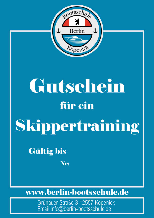 Gutschein Skippertraining