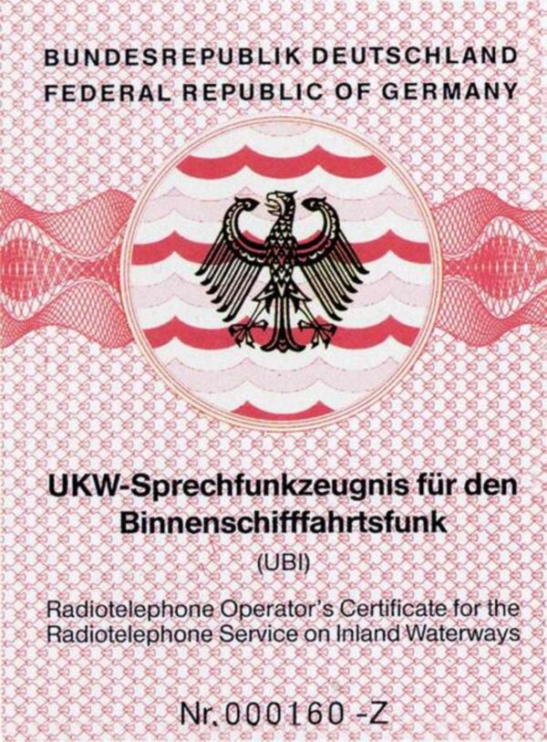 Sprechfunkzeugnis Binnen (UBI)